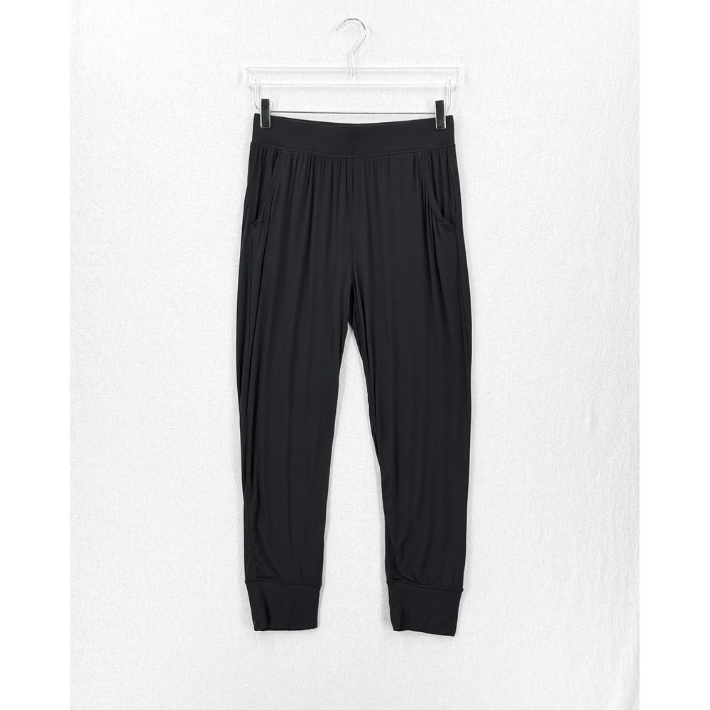 QUINCE Butter Soft Modal Jogger Pants Women Small Black Loungewear Pockets - Picture 2 of 16